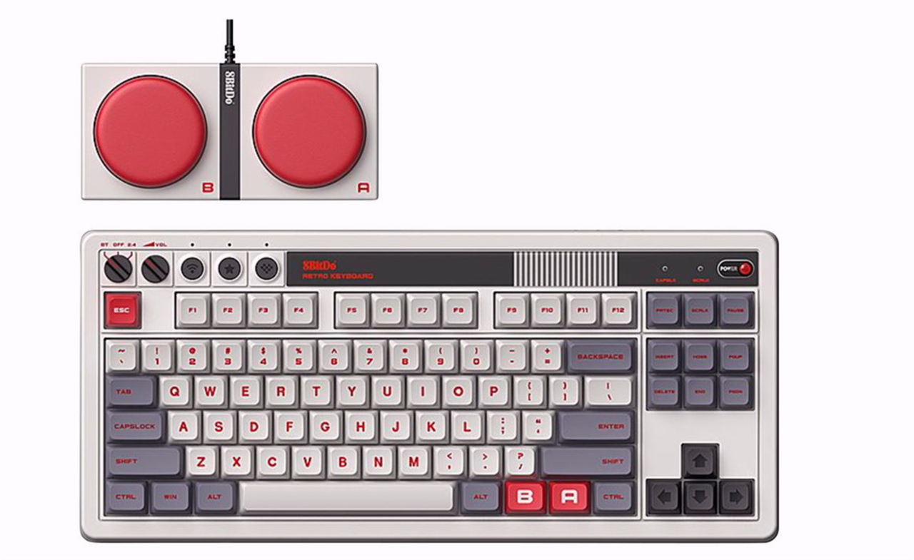8Bitdo Retro Mechanical Wireless Keyboard- Nintendo Edition
